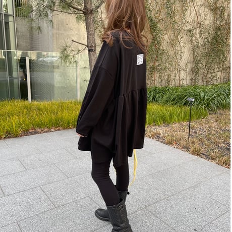 Square neck mini onepiece(Black)