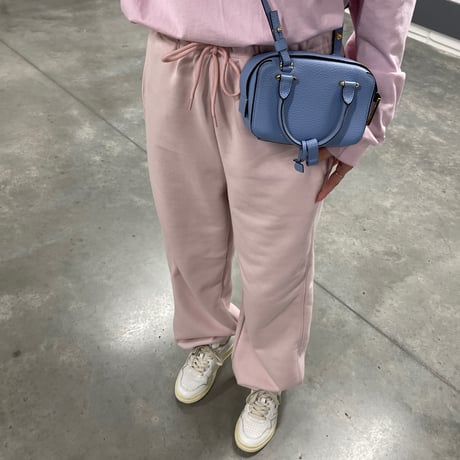 Heart pocket sweat pants(Pink)