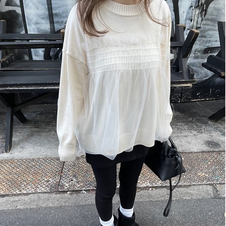 Feminine knit(Ivory)