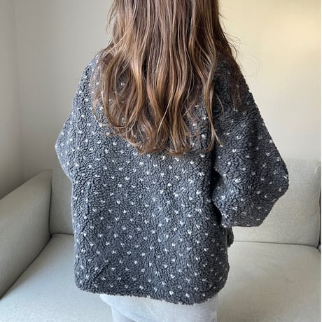 Dot boa outer (Gray)