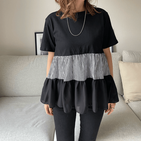 Flared tiered tops (Black)