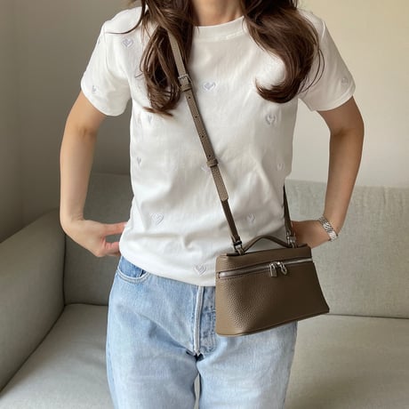 Leather mini sholder bag(Toupe)