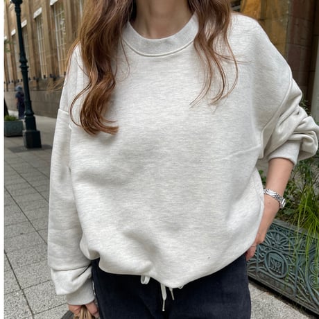 Cotton volume pullover (oatmeal)
