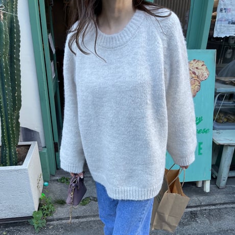 Oversize knit (Beige)
