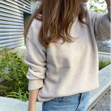 Loose knit (Light beige)