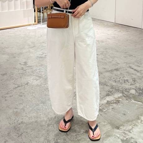 Lather flat sandal