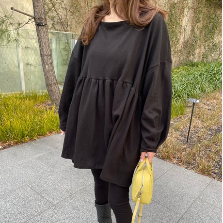 Square neck mini onepiece(Black)