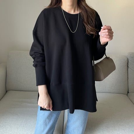 Slit design sweat(Black)