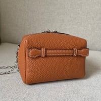 【6月再販】 Leather mini pochette(Camel)