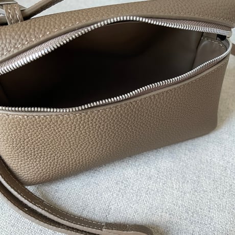 Leather mini sholder bag(Toupe)