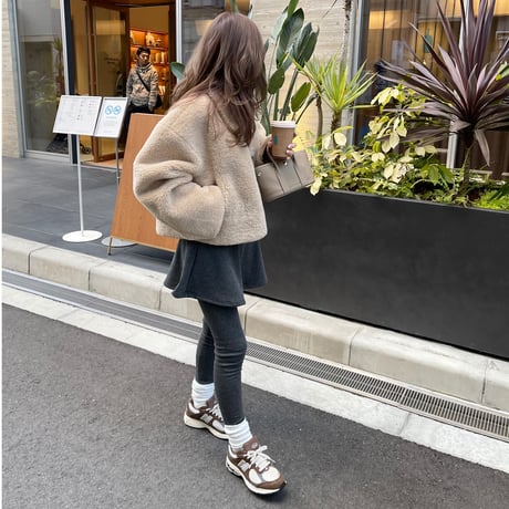 Flare skirt leggings(Charcoal gray)