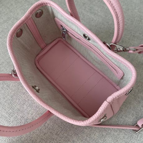 Leather mini tote bag(Pink)付属ポーチなし