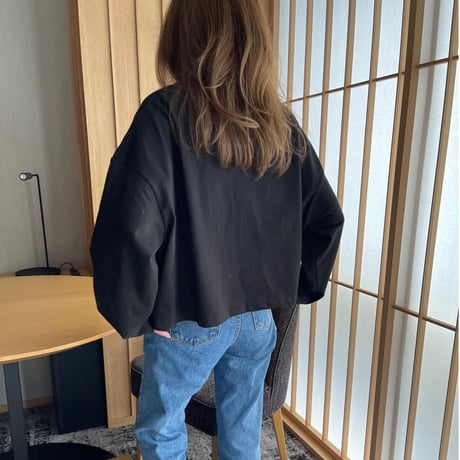 Over size long t-shirts(Black)