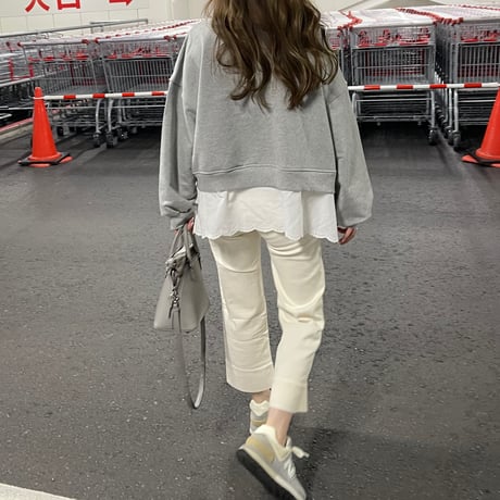 Straight stretch pants