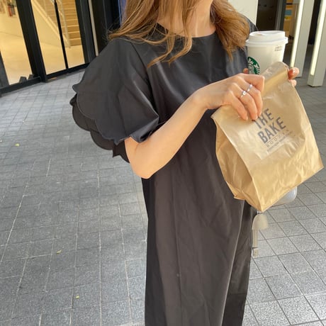 Flower sleeve  long onepiece