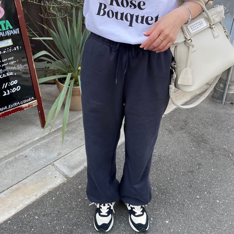 Heart pocket sweat pants(Navy)