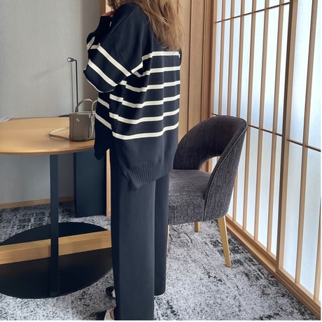 Boader cardigan setup(Black)