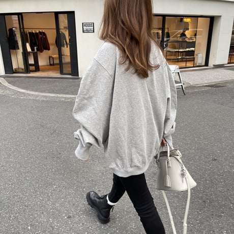 Volume sleeve sweat (Gray)