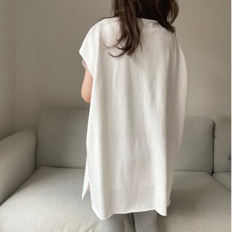 Cutoff sweat mini onepiece(White)