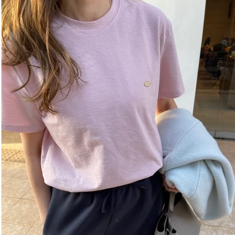 Gold plate t-shirts(Pink)
