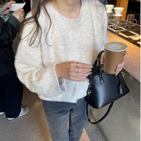 Oversize knit (Beige)