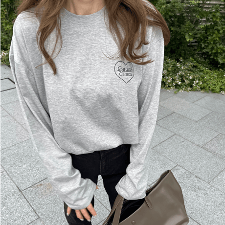 Print logo t-shirts(Gray)