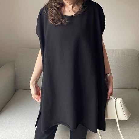 Cutoff sweat mini onepiece(Black)