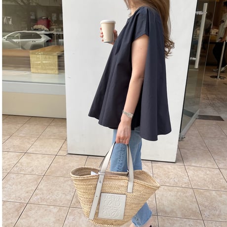 Flare wide tops(Navy)