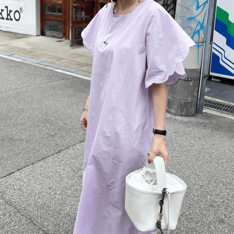 Flower sleeve long onepiece