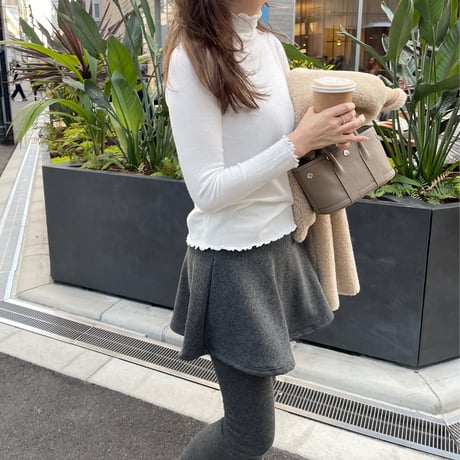 Mellow piping knit(White)