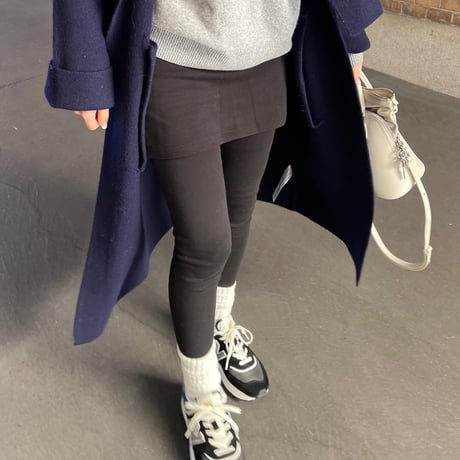 スカート付きレギンス(Black)