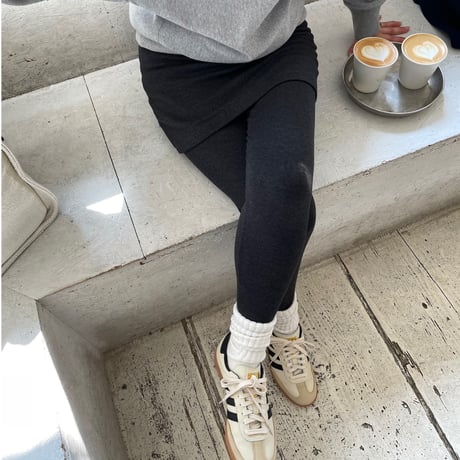 スカート付きレギンス(Gray)