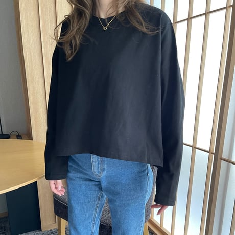 Over size long t-shirts(Black)