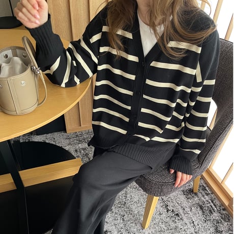 Boader cardigan setup(Black)