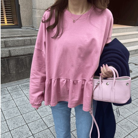 Teard flare sweat(Pink)