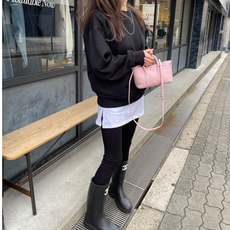 Leather mini tote bag(Pink)付属ポーチなし