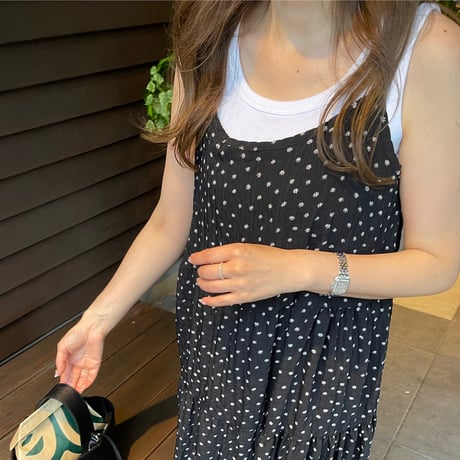 Flower long onepiece