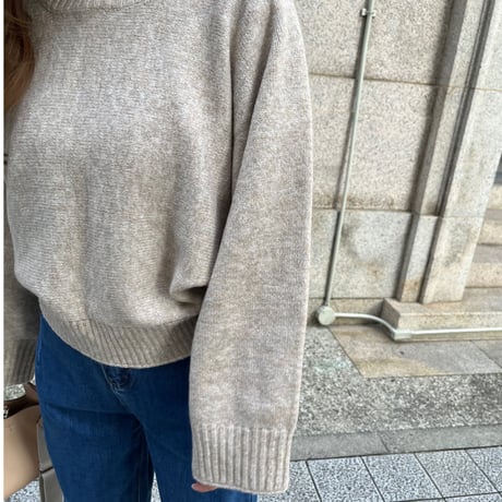 Wide sleeve knit(Oatmeal)