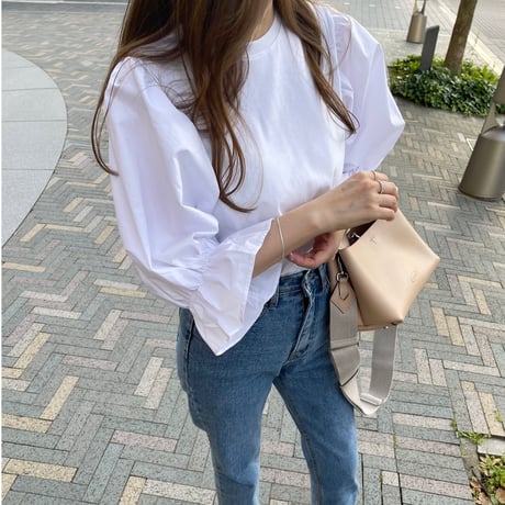 Candy sleeve tops(White)