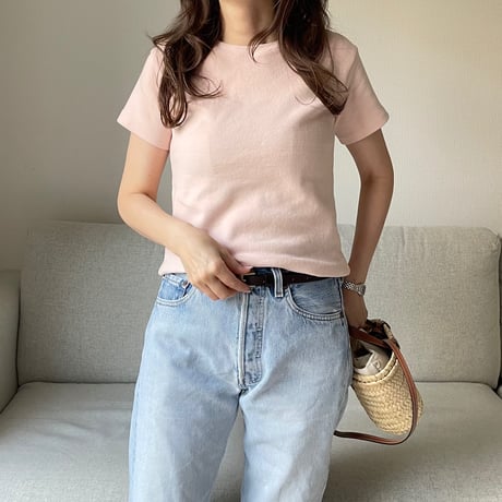 Flannel t-shirts(Pink)