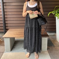 Flower long onepiece