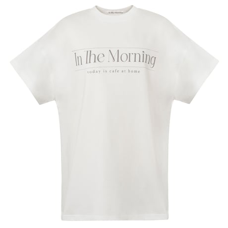 【In the morning】ORIGINAL LOGO T-SHIRTS (Greige)