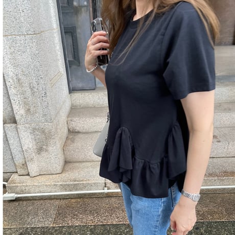 Volume frill tops(Black)