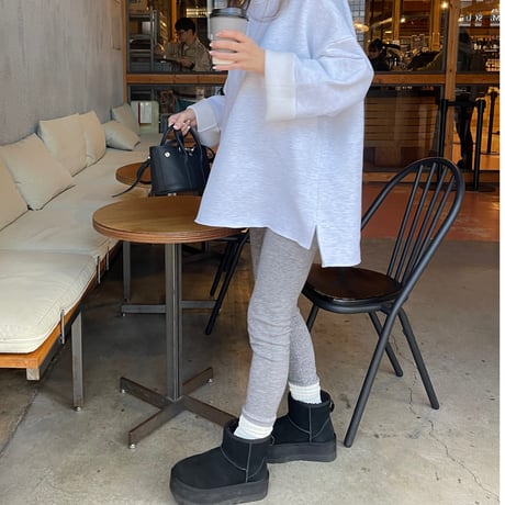 Wool knit leggings
