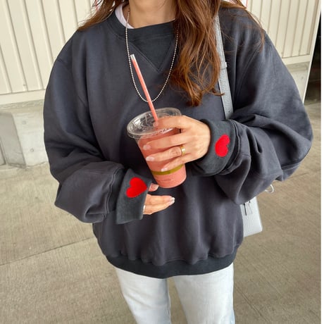 Volume sleeve sweat (Navy)