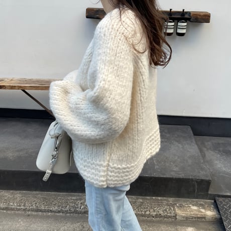 Low gauge volume cardigan(Ivoiy)