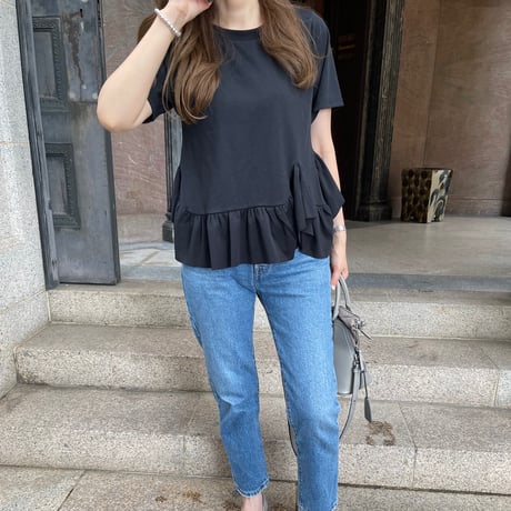 Volume frill tops(Black)