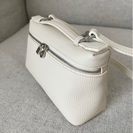 Leather mini sholder bag(Ivory)