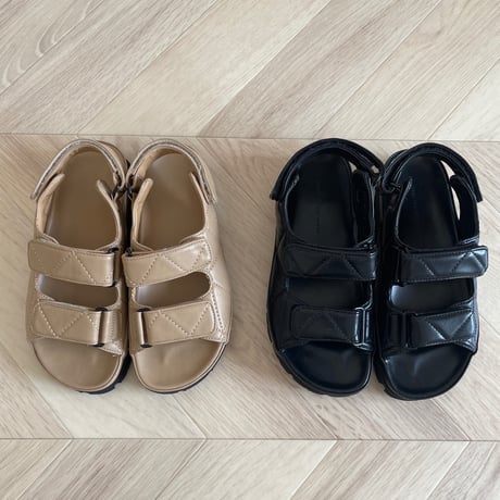 Matelasse quilt sandal