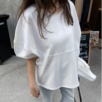 Volume sleeve tops(White)